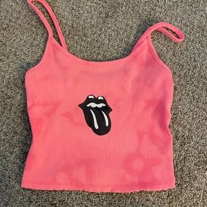crop top - tie dye and iron on design